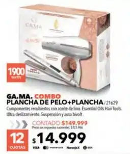 Nexon Ga.ma. plancha de pelo+plancha oferta