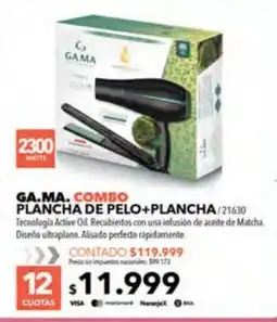 Nexon Gama combo plancha de pelo+plancha oferta