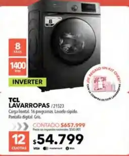 Nexon Tcl lavarropas oferta