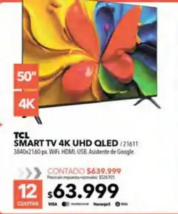 Nexon Tcl smart tv 4k uhd qled oferta