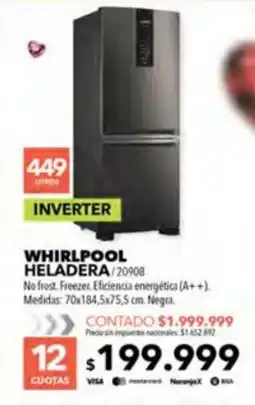 Nexon Whirlpool heladera oferta