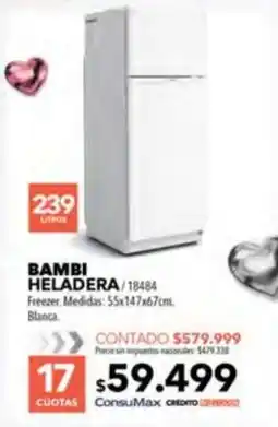 Nexon Bambi heladera oferta