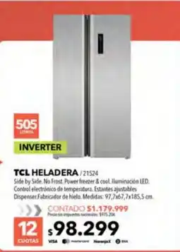 Nexon Tcl heladera oferta