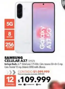 Nexon Samsung celular a37 oferta