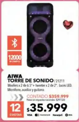 Nexon Aiwa torre de sonido oferta