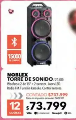 Nexon Noblex torre de sonido oferta