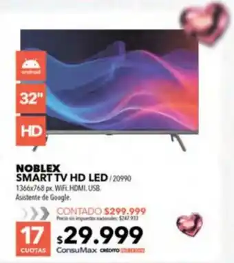 Noblex smart tv hd led