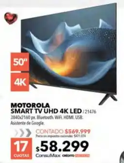 Nexon Motorola smart tv uhd 4k led oferta