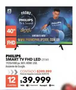 Nexon Philips smart tv fhd led oferta
