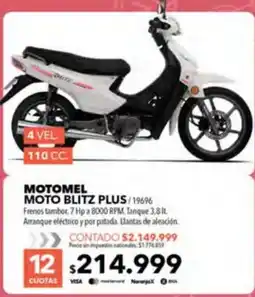 Nexon Motomel moto blitz plus oferta