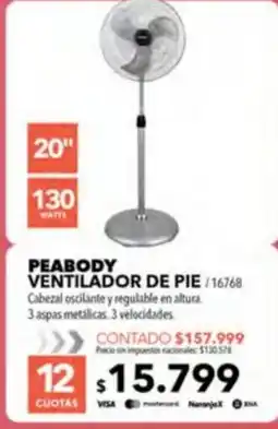 Nexon Peabody ventilador de pie oferta