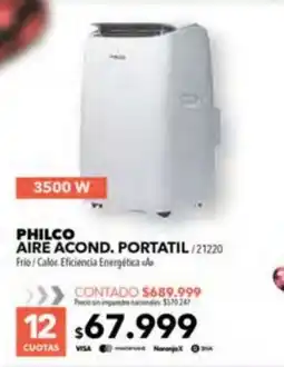 Nexon Philco aire acond. portatil oferta