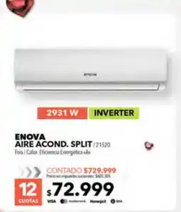 Nexon Enova aire acond. split /21520 oferta