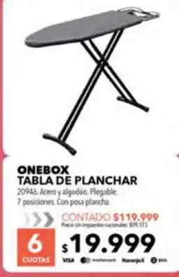 Nexon Onebox tabla de planchar oferta