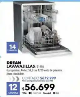 Nexon Drean lavavajillas oferta