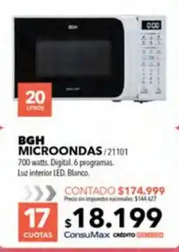 Nexon Bgh microondas oferta