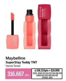Pigmento Maybelline SuperStay Teddy TNT oferta