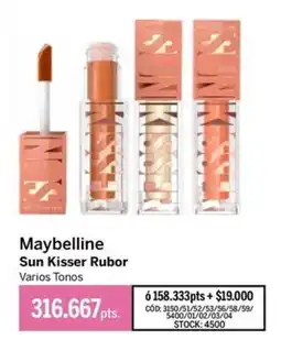 Pigmento Maybelline sun kisser rubor varios tonos oferta