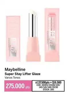 Pigmento Maybelline super stay lifter glaze oferta