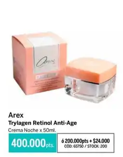 Pigmento Arex trylagen retinol anti-age oferta