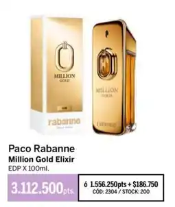 Pigmento Paco rabanne million gold elixir oferta