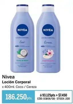 Pigmento Nivea loción corporal oferta