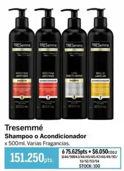 Pigmento Tresemmé shampoo o acondicionador oferta