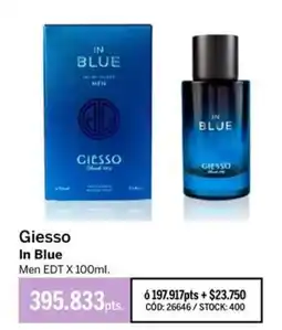 Pigmento Giesso in blue men edt oferta