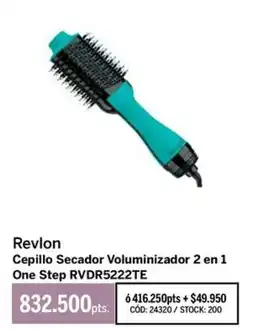 Pigmento Revlon cepillo secador voluminizador 2 en 1 one step rvdr5222te oferta