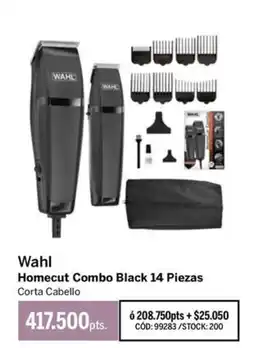 Pigmento Wahl homecut combo black 14 piezas oferta