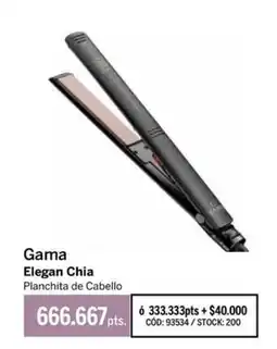 Pigmento Gama Elegan Chia Planchita de Cabello oferta