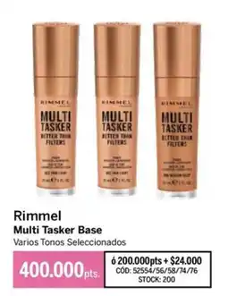Pigmento Rimmel multi tasker base oferta