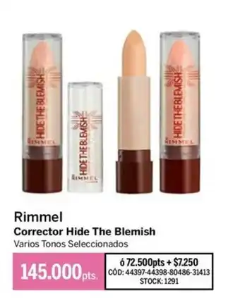 Rimmel corrector hide the blemish