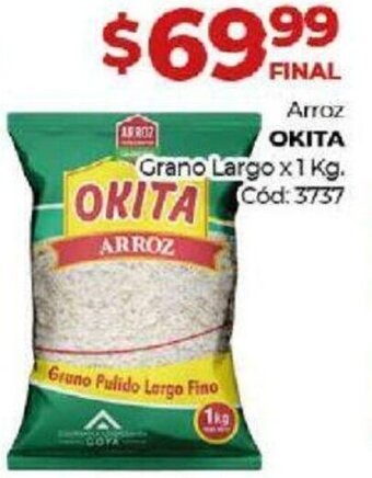 Diarco Arroz Okita Grano Largo x 1 Kg. oferta