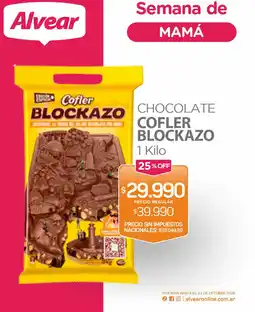 Alvear Cofler chocolate blockazo oferta