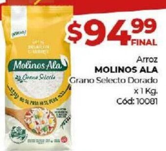 Diarco Arroz Molinos Ala Grano Selecto Dorado x 1 Kg. oferta