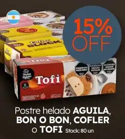 Cordiez Aguila postre helado bon o bon cofler o tofi oferta