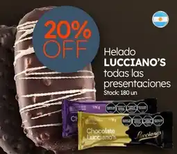 Cordiez Lucciano's helado oferta