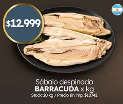 Cordiez Sábalo despinado barracuda oferta