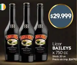 Cordiez Baileys licor oferta
