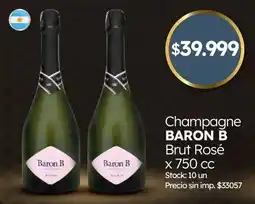 Cordiez Baron B champagne brut rosé oferta