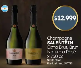 Salentein champagne extra brut brut nature o rosé
