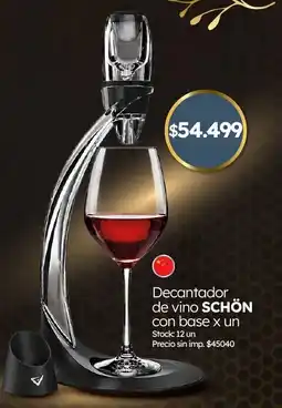 Cordiez Schön decantador de vino con base oferta
