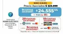 Cooperativa Obrera Horno eléctrico oferta