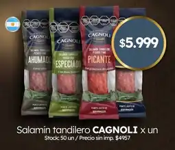 Cordiez Cagnoli salamín tandilero oferta