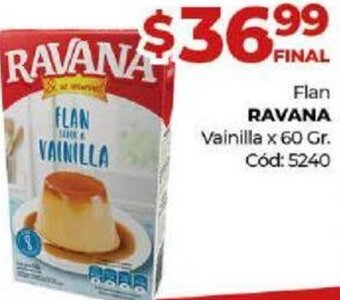 Flan Ravana Vainilla x 60 gr.