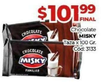 Diarco Chocolate Misky Taza x 100 Gr. oferta