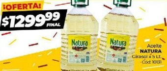 Diarco Aceite Natura Girasol x 5 Lt. oferta