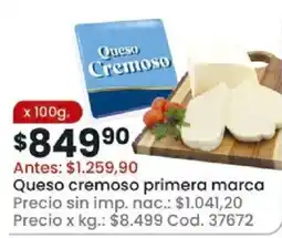 Coto Queso cremoso oferta