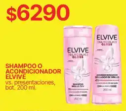 Supermercados Vea Elvive shampoo o acondicionador oferta